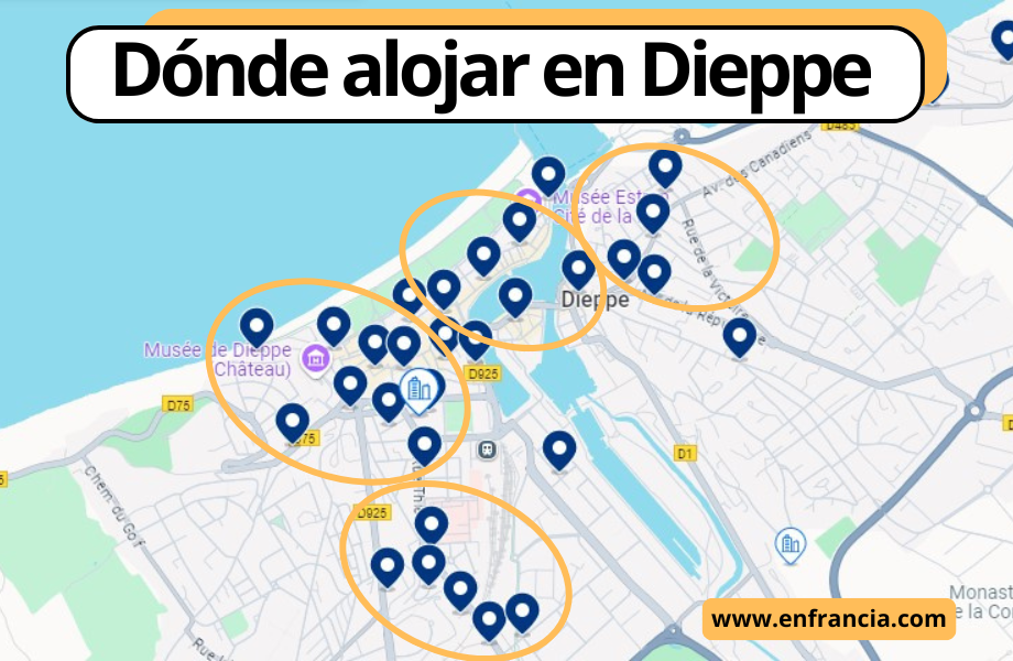 Dónde alojarse en Dieppe – Mejores zonas y hoteles