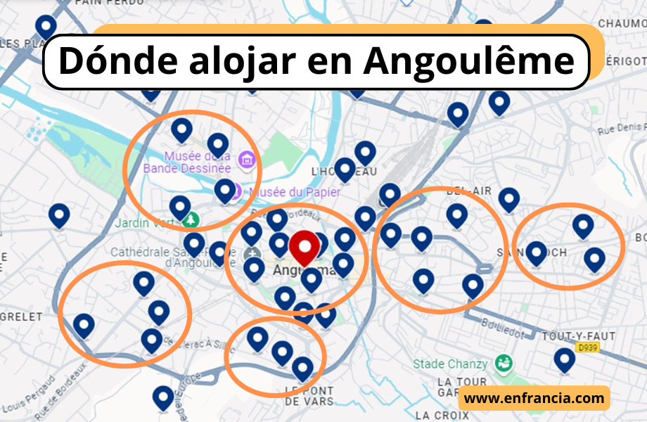 Dónde alojarse en Angulema: Mejores Zonas y Hoteles