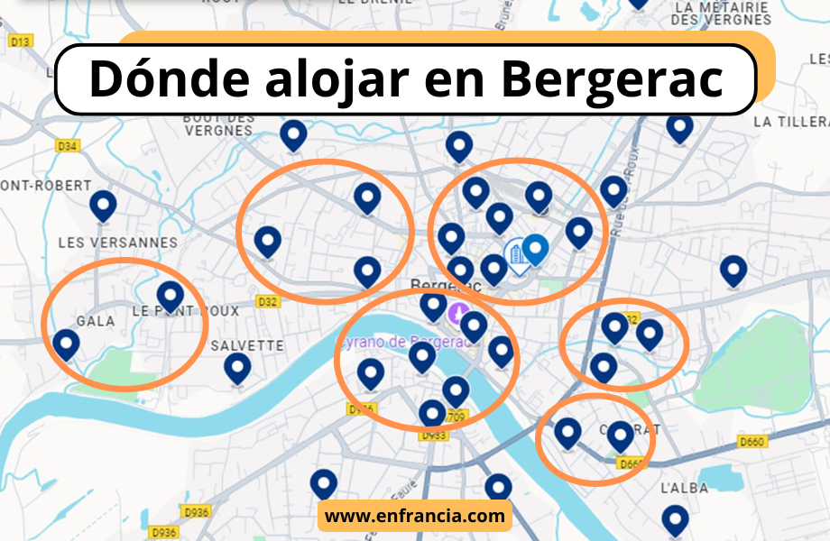 Dónde alojarse en Bergerac: Mejores Zonas y Hoteles