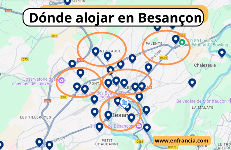Dónde alojarse en Besançon: Mejores Zonas y Hoteles