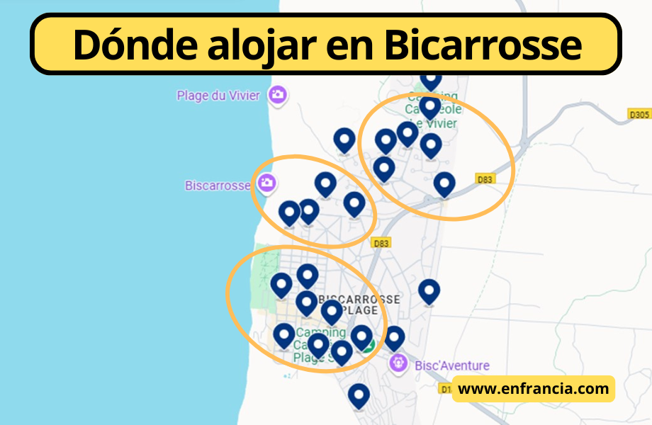 Dónde alojarse en Biscarrosse: Mejores Zonas y Hoteles