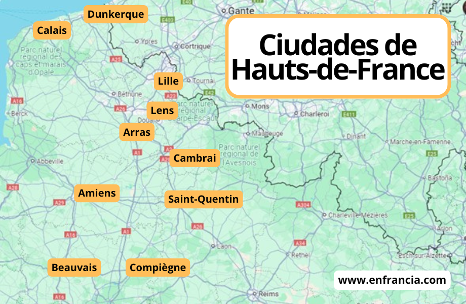 Ciudades de Hauts-de-France (Altos de Francia) que visitar
