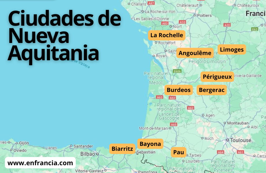 Ciudades de Nueva Aquitania que visitar