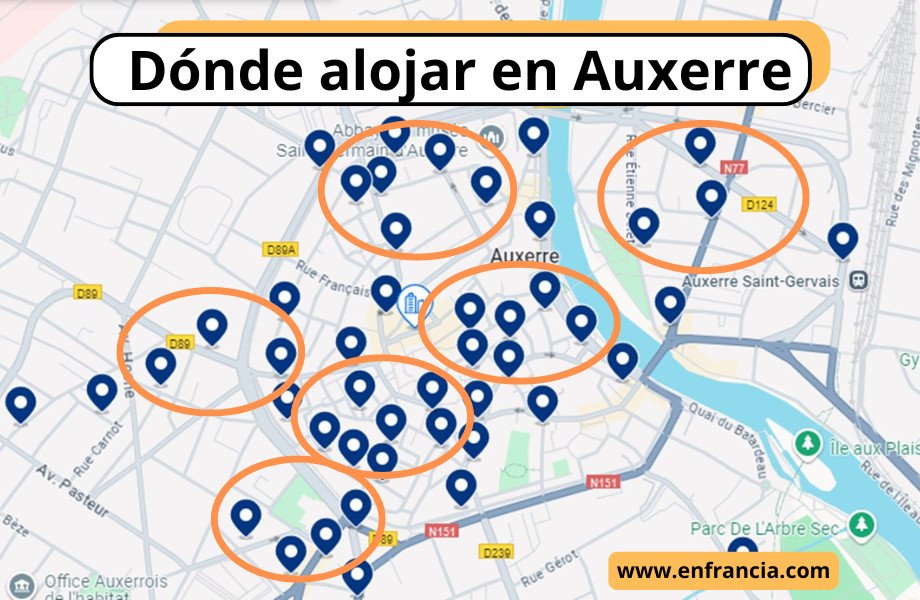 Dónde alojarse en Auxerre: Mejores Zonas y Hoteles
