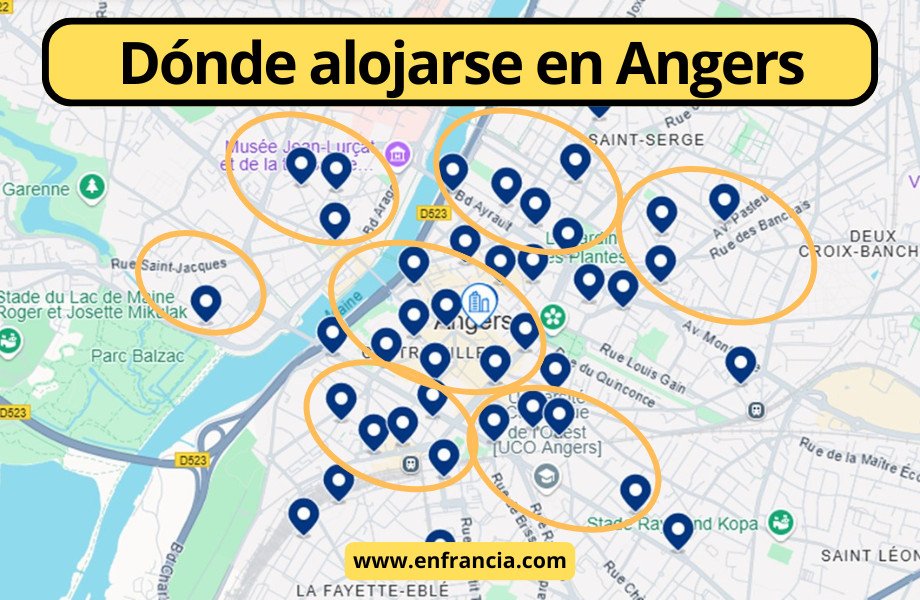 Dónde alojarse en Angers: Mejores Zonas y Hoteles