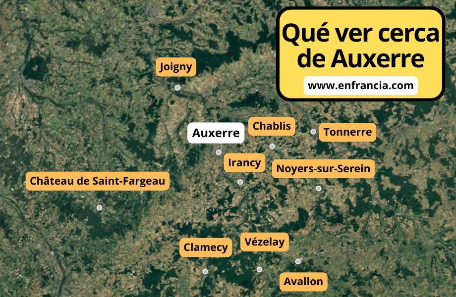 Qué ver cerca de Auxerre, 10 ciudades y pueblos [alrededores]