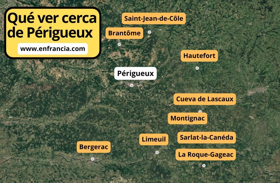 Qué ver cerca de Périgueux, 10 pueblos y ciudades