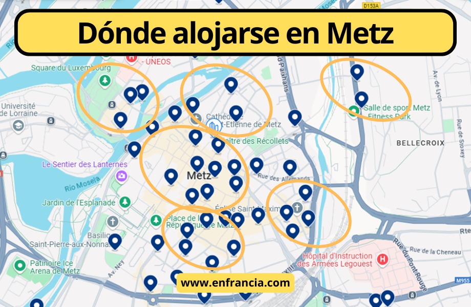 Dónde alojarse en Metz: Mejores Zonas y Hoteles