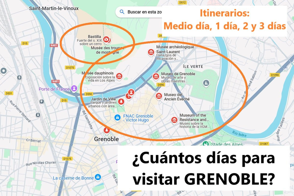¿Cuántos días para visitar Grenoble? Medio día, 1 día, 2 y 3 días