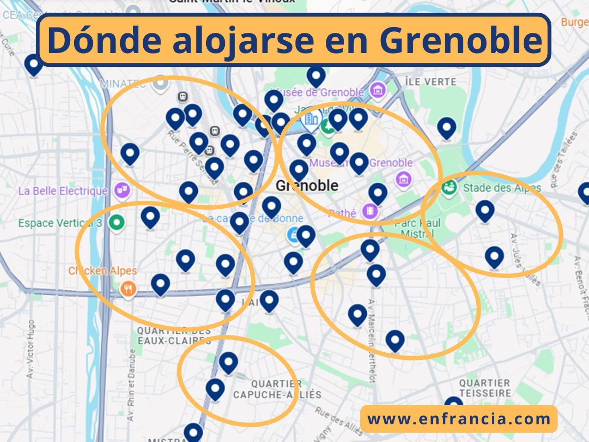 Dónde alojarse en Grenoble: Mejores Zonas y Hoteles