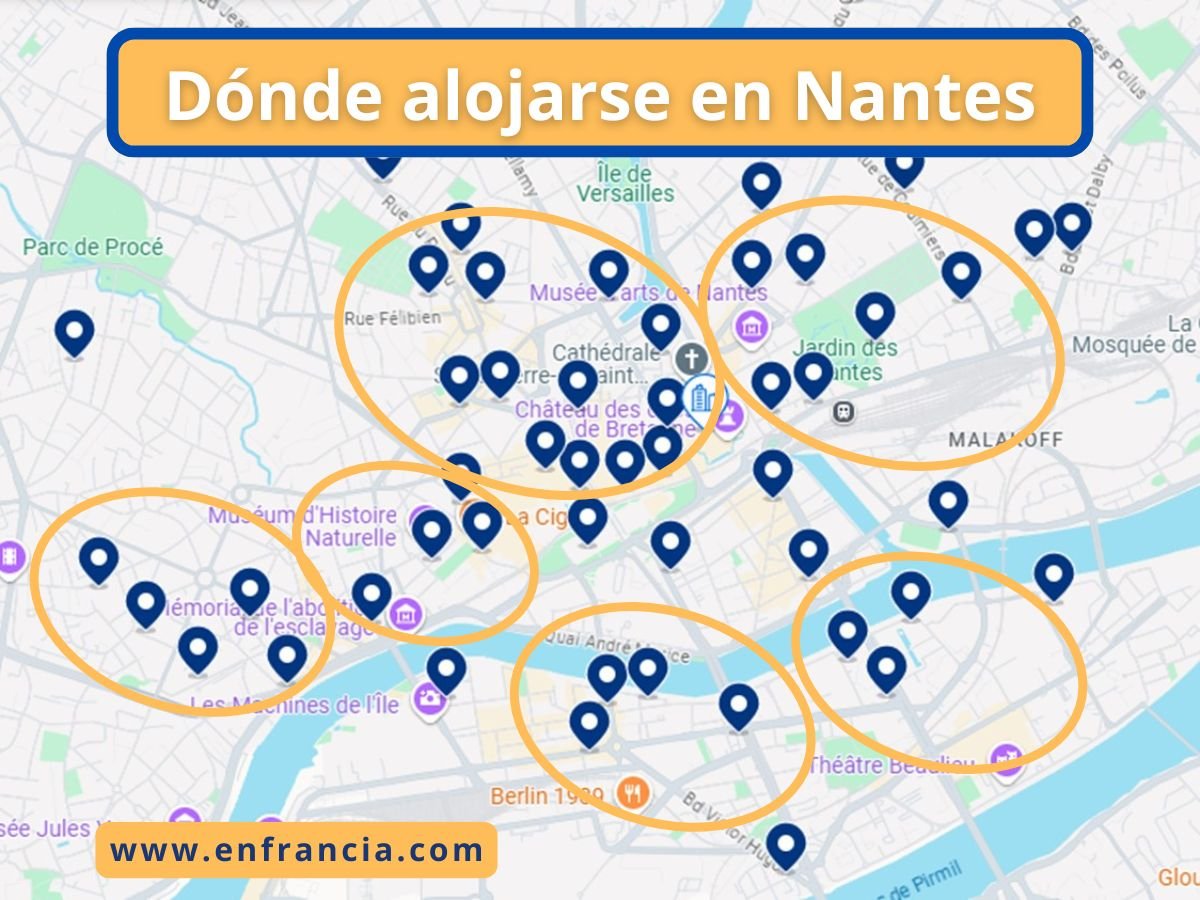 Dónde alojarse en Nantes: Zonas y Hoteles Recomendados