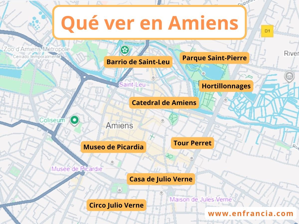 Qué ver en Amiens en 2025 +MAPA