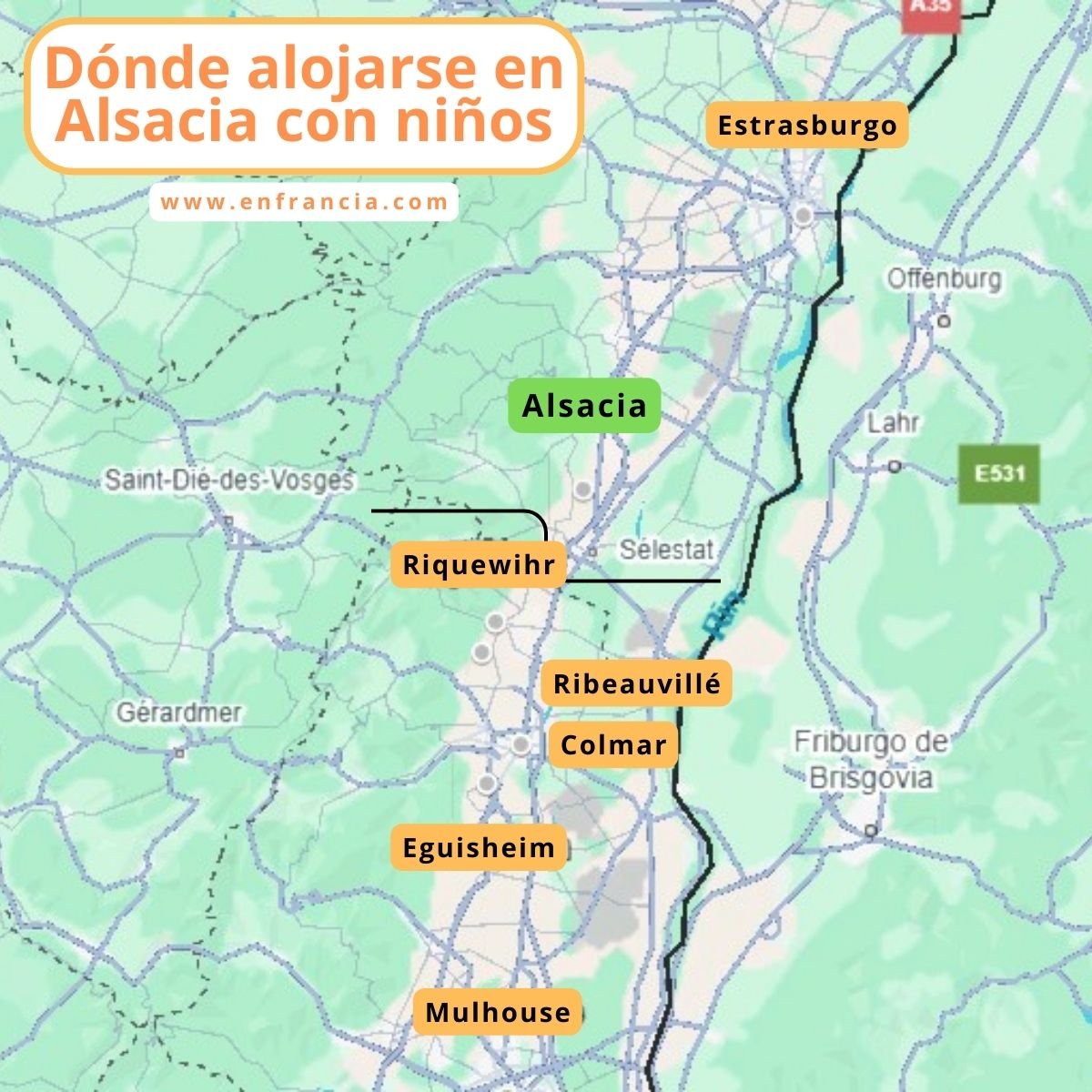 Dónde alojarse en Alsacia con NIÑOS: Hoteles familiares