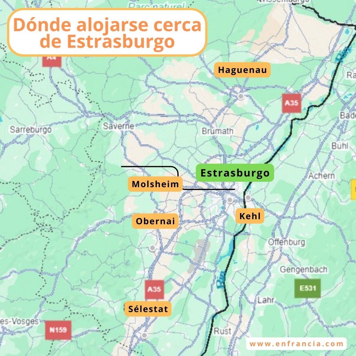 Dónde alojarse CERCA de Estrasburgo: 5 pueblos recomendados