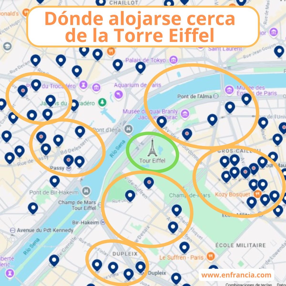 Dónde alojarse cerca de la Torre Eiffel, París