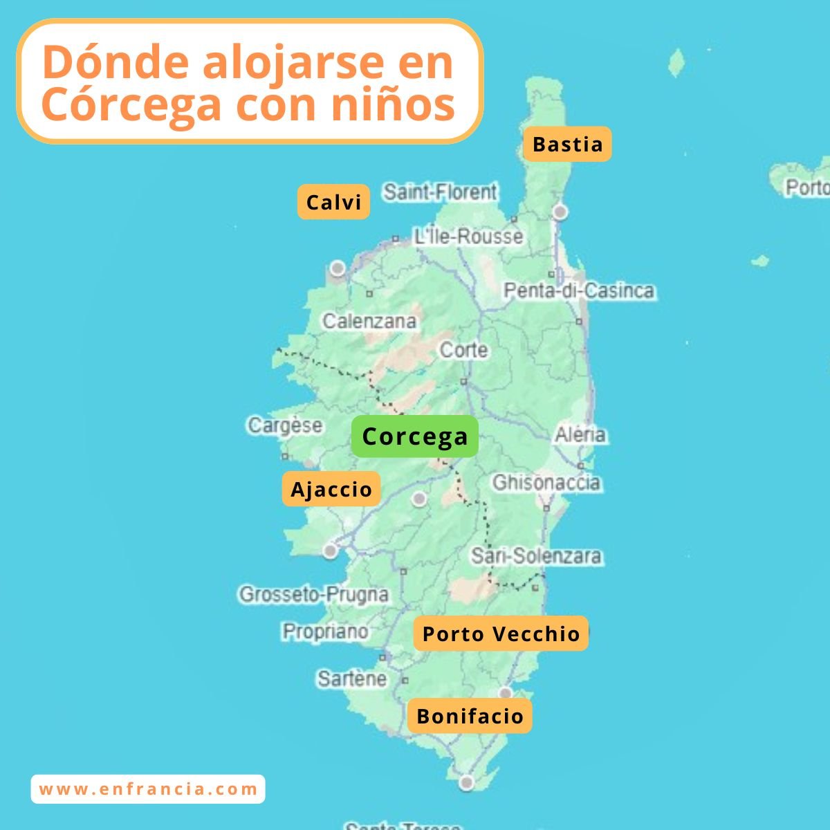 Dónde alojarse en Córcega con NIÑOS: Hoteles familiares