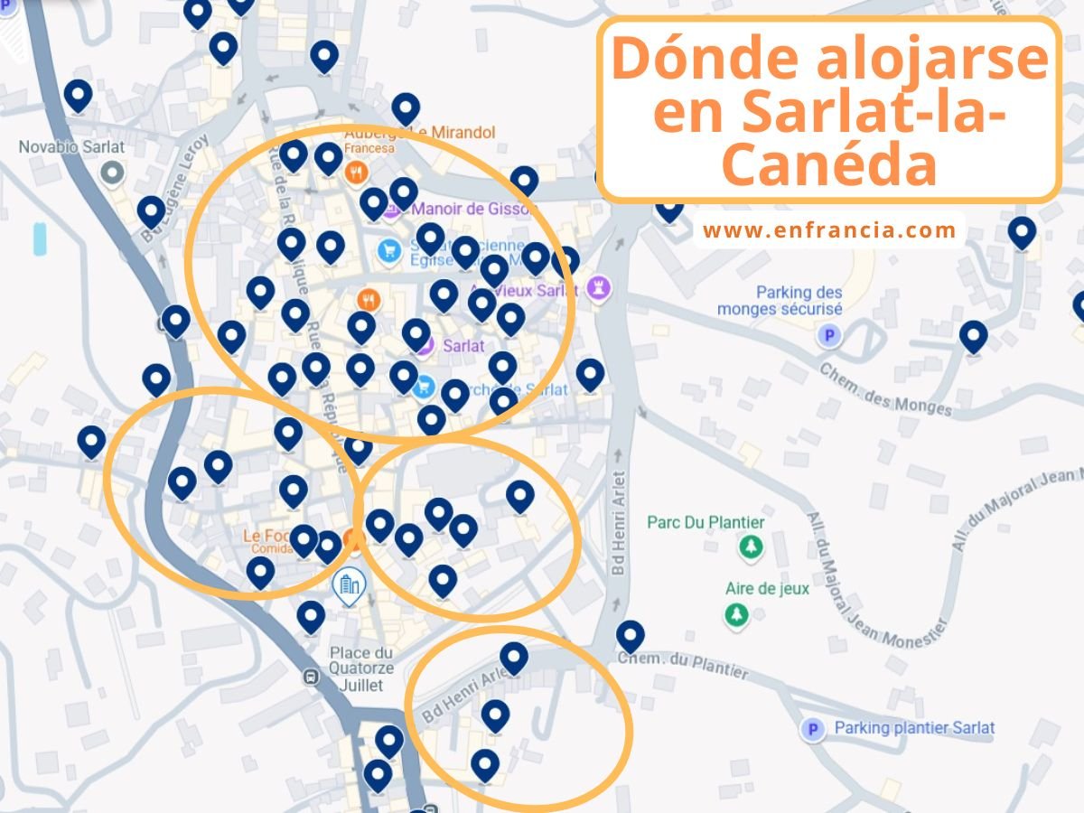 Dónde alojarse en Sarlat-la-Canéda: Mejores zonas y hoteles