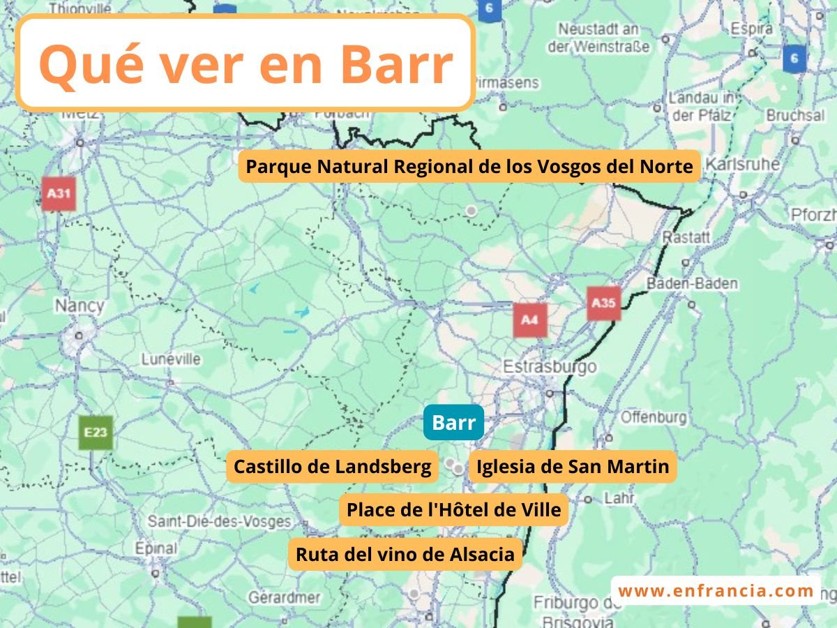 Qué ver en Barr, viñedos en Alsacia