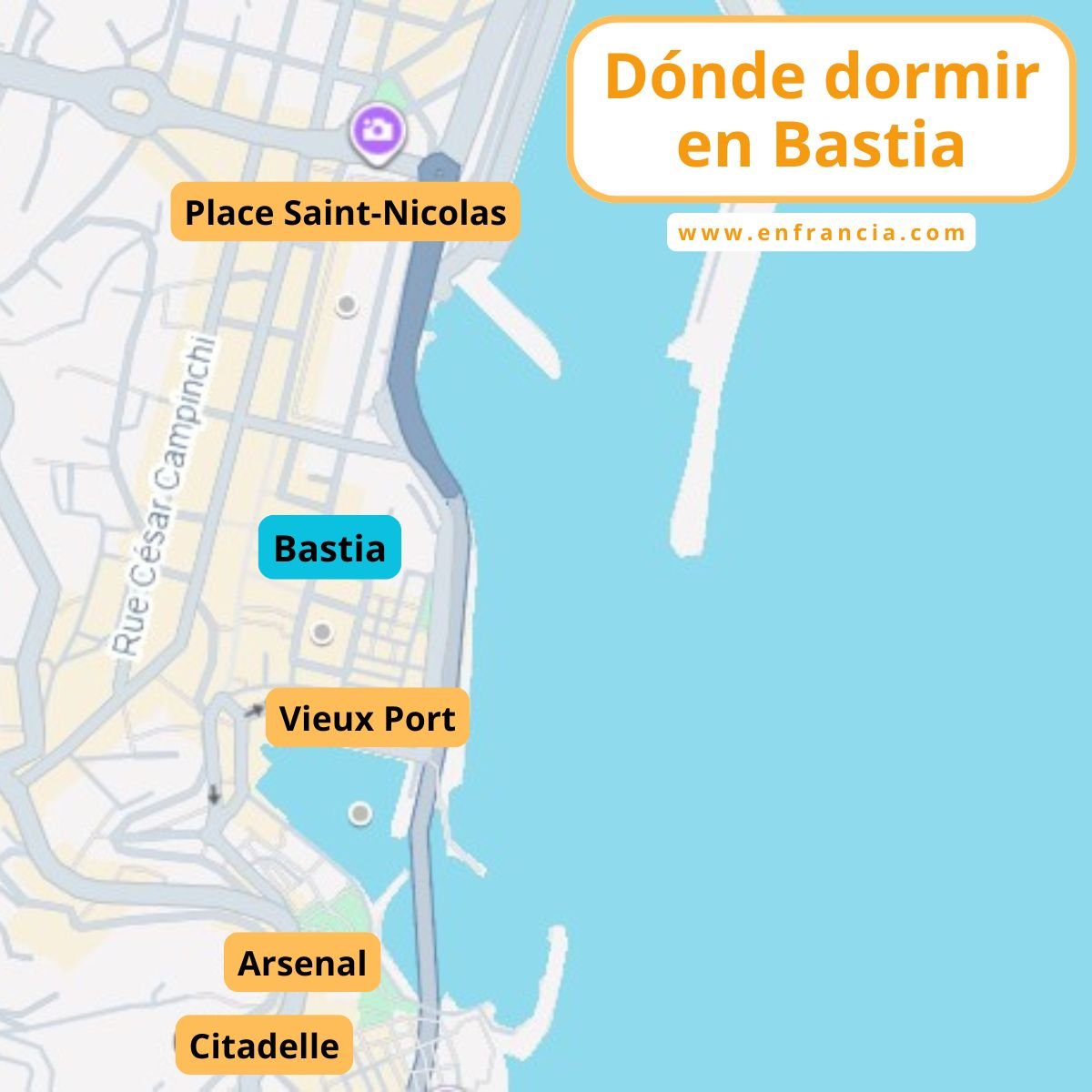 Dónde dormir en Bastia: Mejores zonas y Hoteles