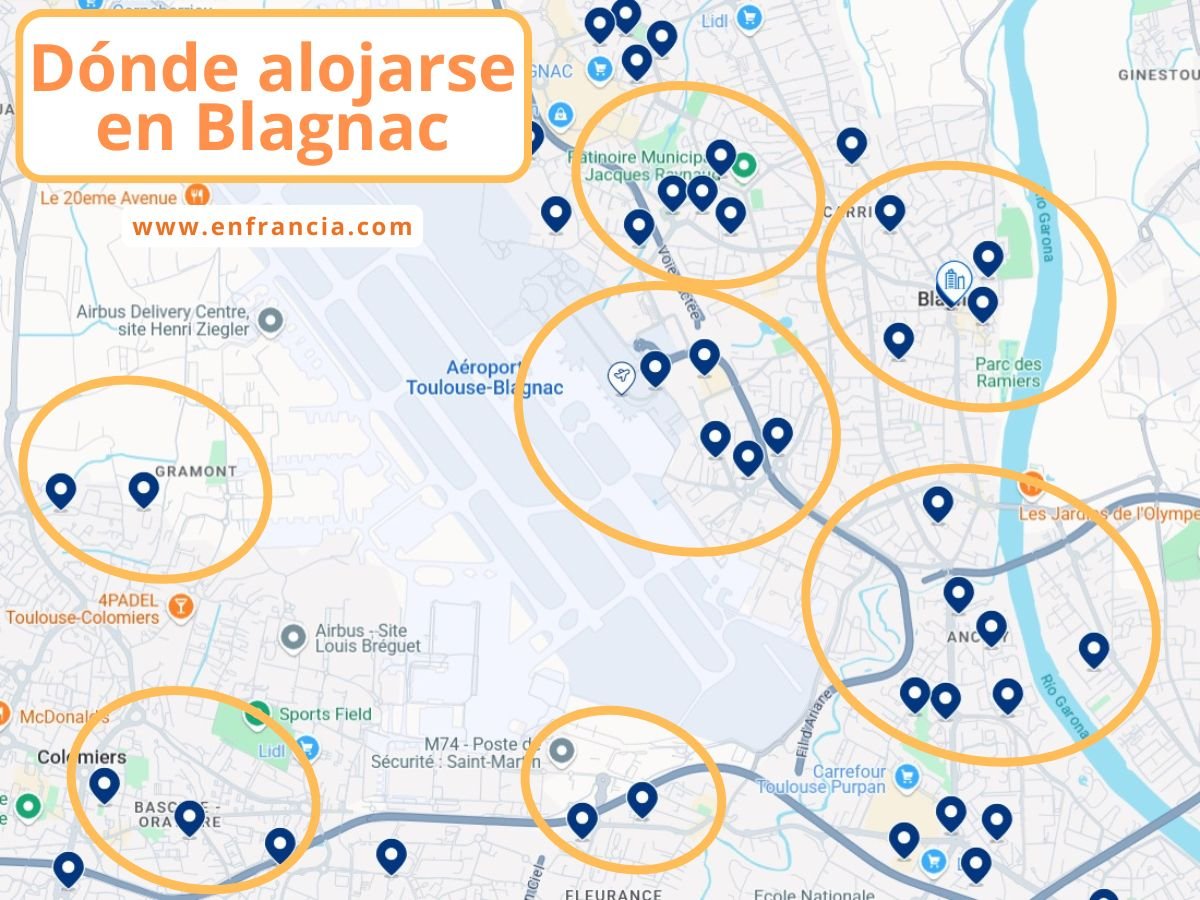 Dónde alojarse en Blagnac: Mejores zonas y hoteles