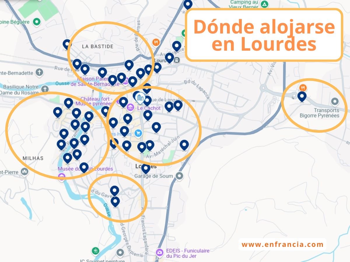 Dónde alojarse en Lourdes, Francia: Mejores zonas y hoteles