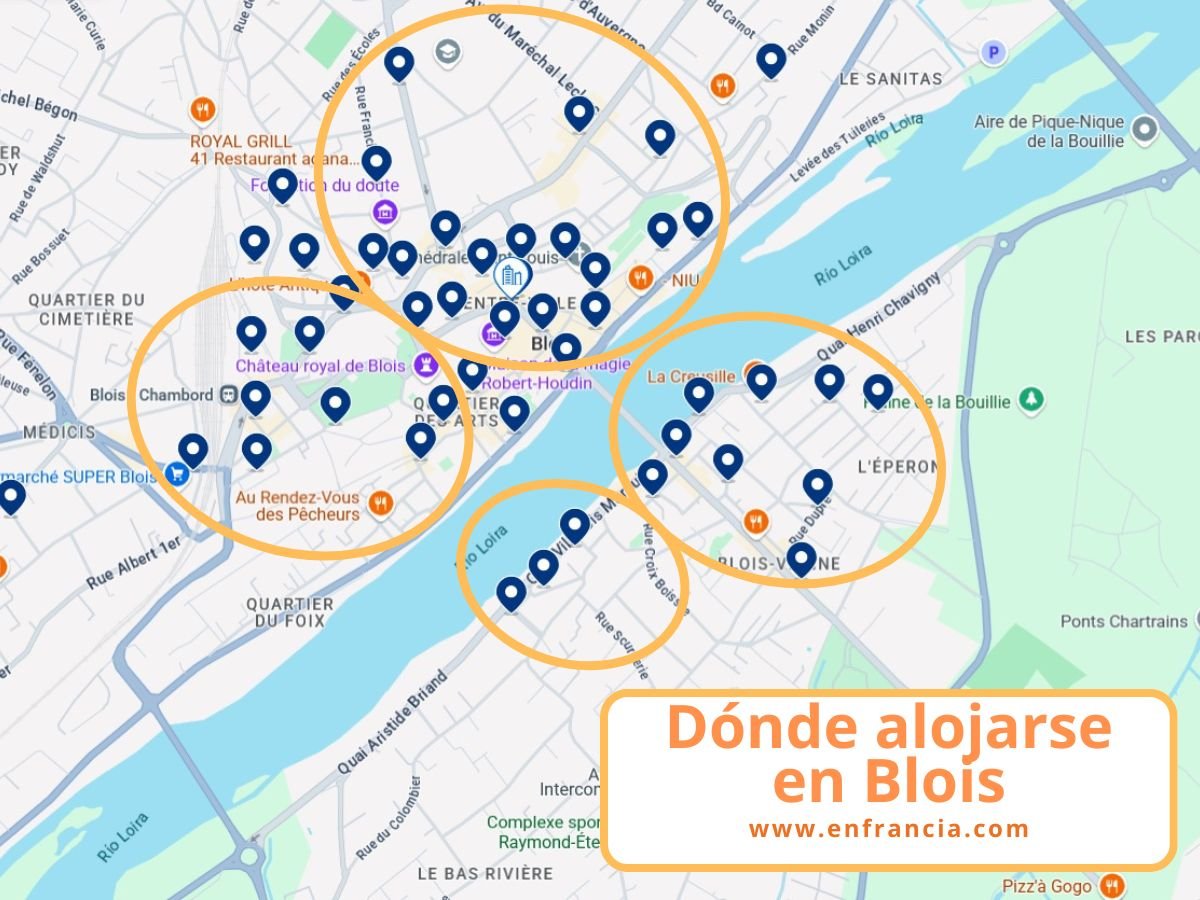 Dónde alojarse en Blois: Mejores Zonas y Hoteles