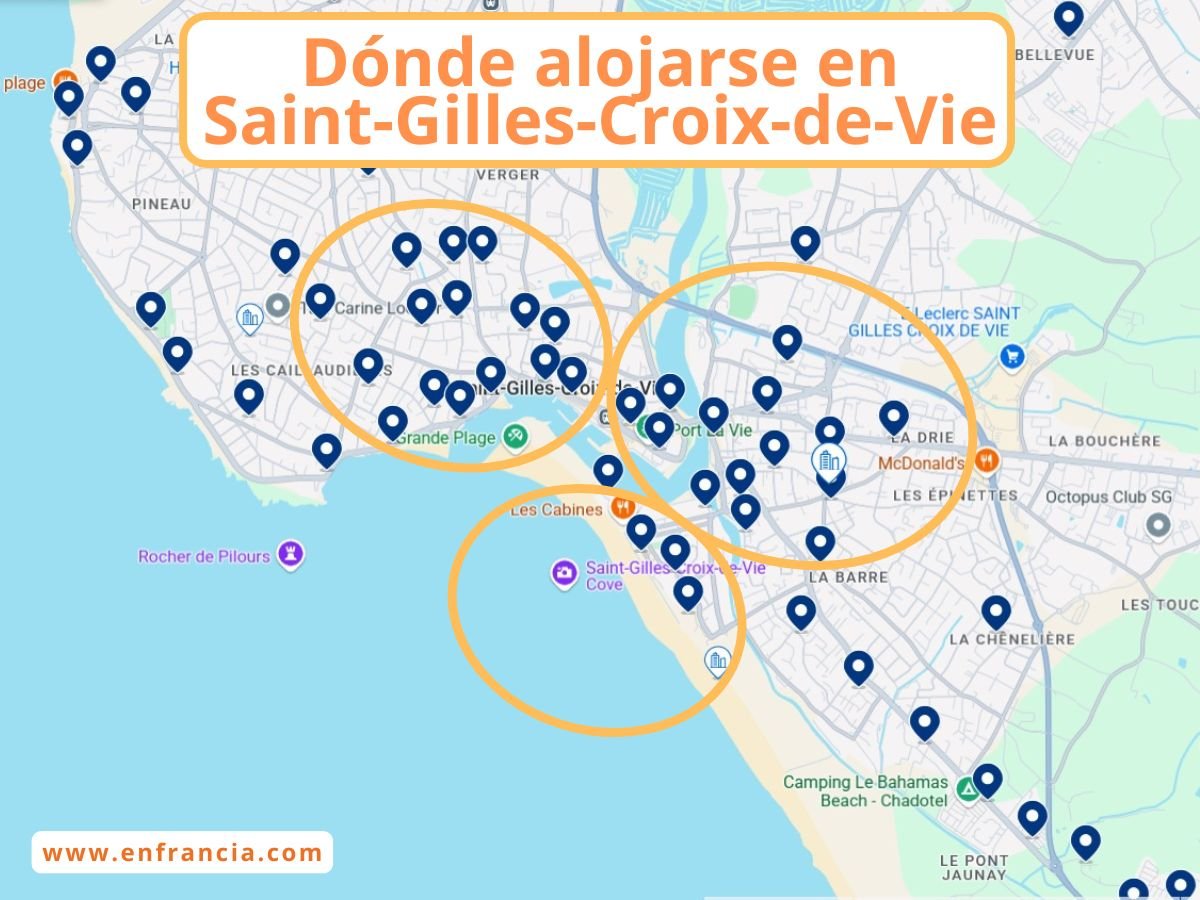 Dónde alojarse en Saint-Gilles-Croix-de-Vie: mejores zonas y hoteles