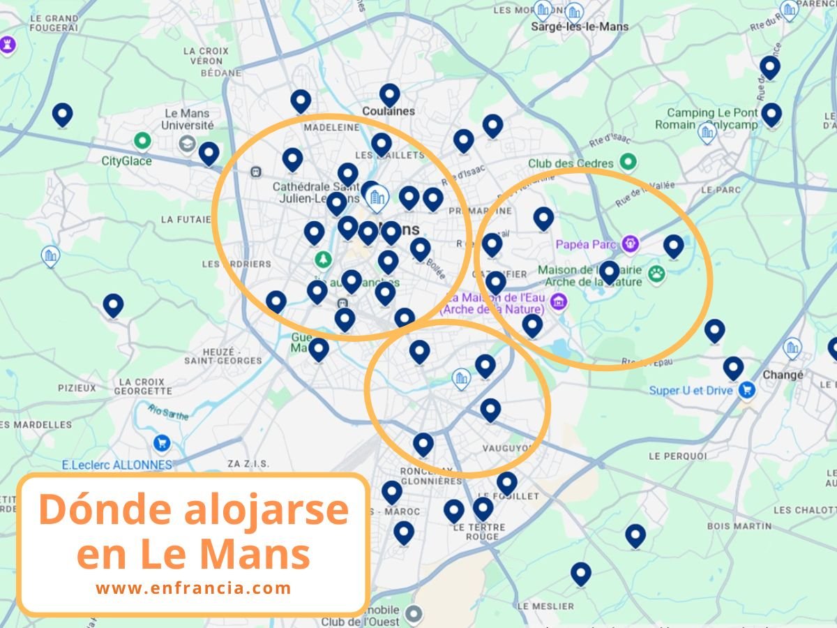 Dónde alojarse en Le Mans: mejores zonas y hoteles