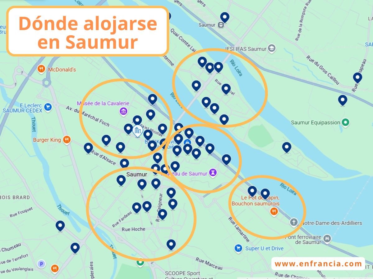 Dónde alojarse en Saumur: mejores zonas y hoteles