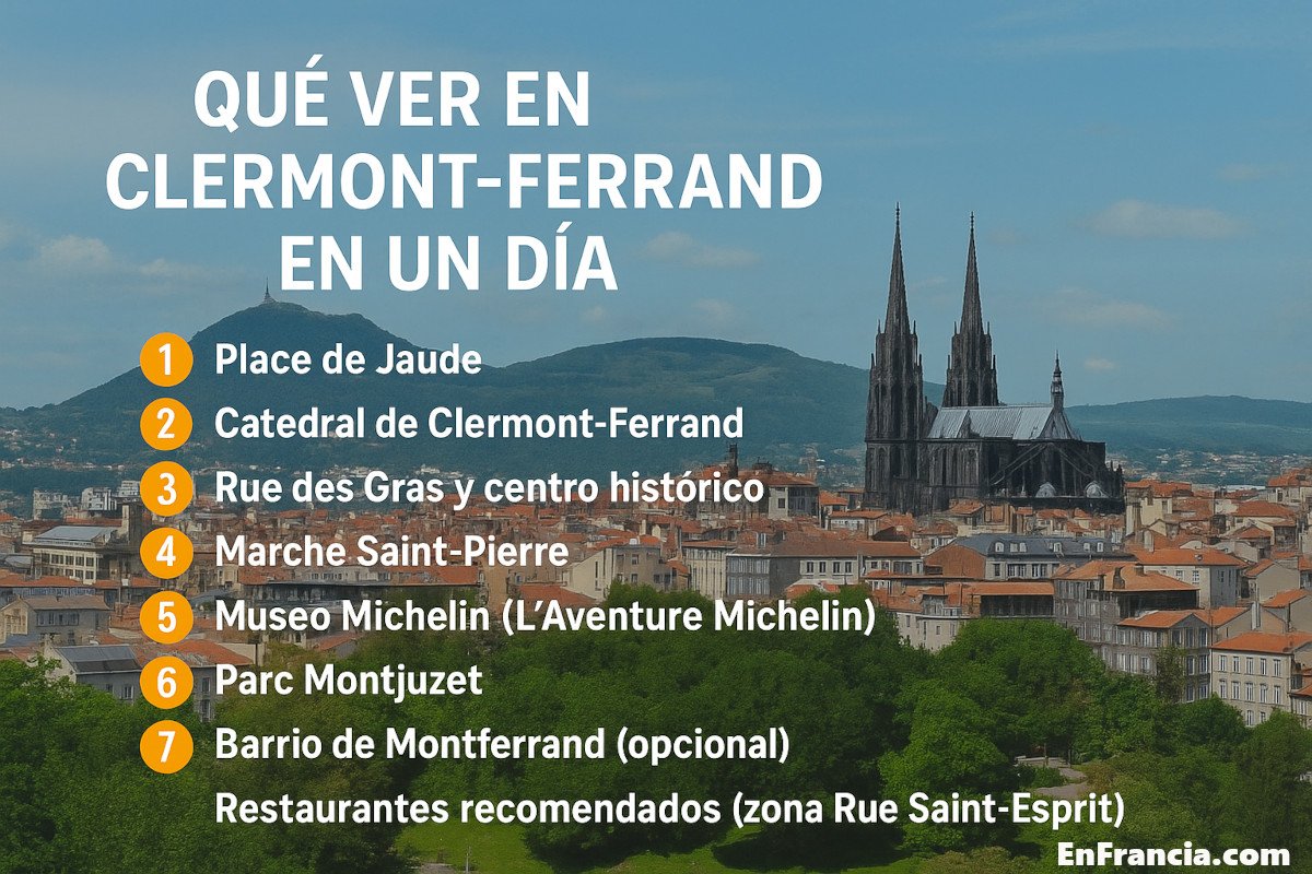 Qué ver en Clermont-Ferrand en un día – Itinerario turístico
