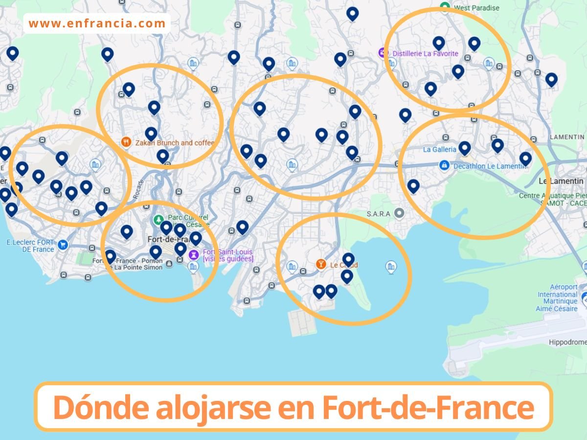 Dónde alojarse en Fort-de-France: mejores zonas y hoteles