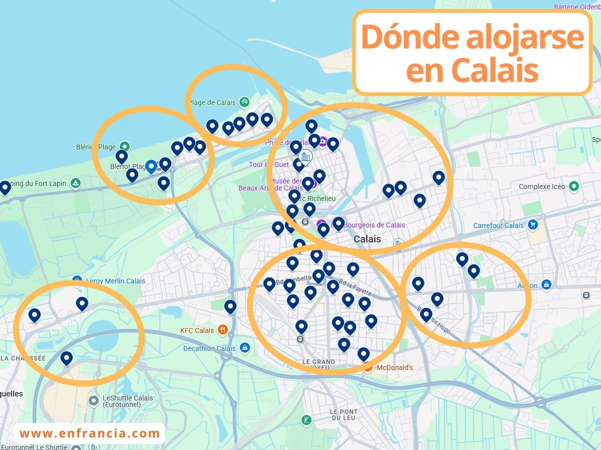 Dónde alojarse en Calais: mejores zonas, hoteles recomendados