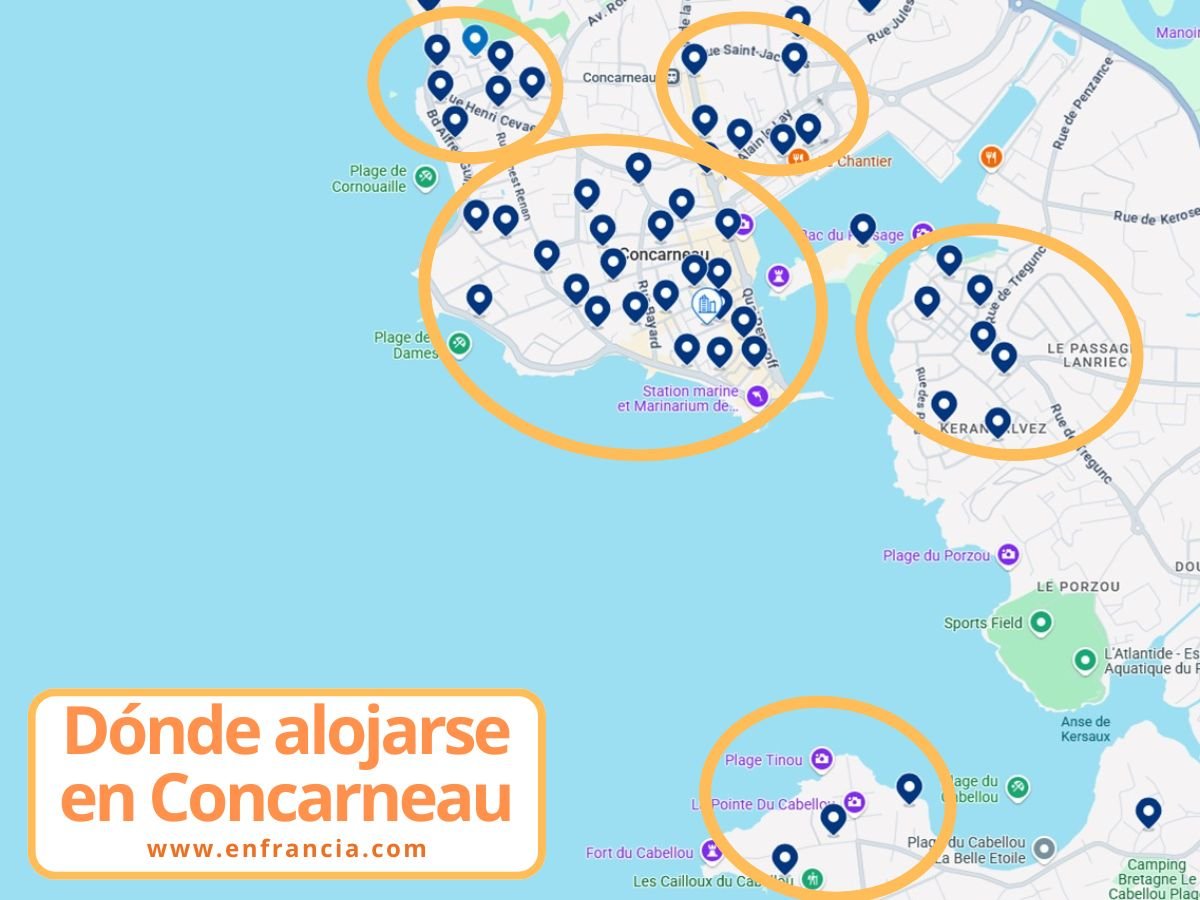 Dónde alojarse en Concarneau: mejores zonas y hoteles