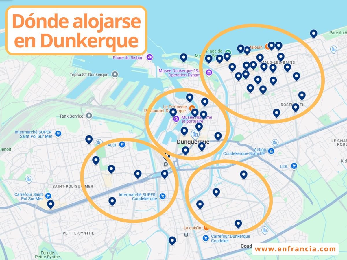 Dónde alojarse en Dunkerque: mejores zonas, y hoteles