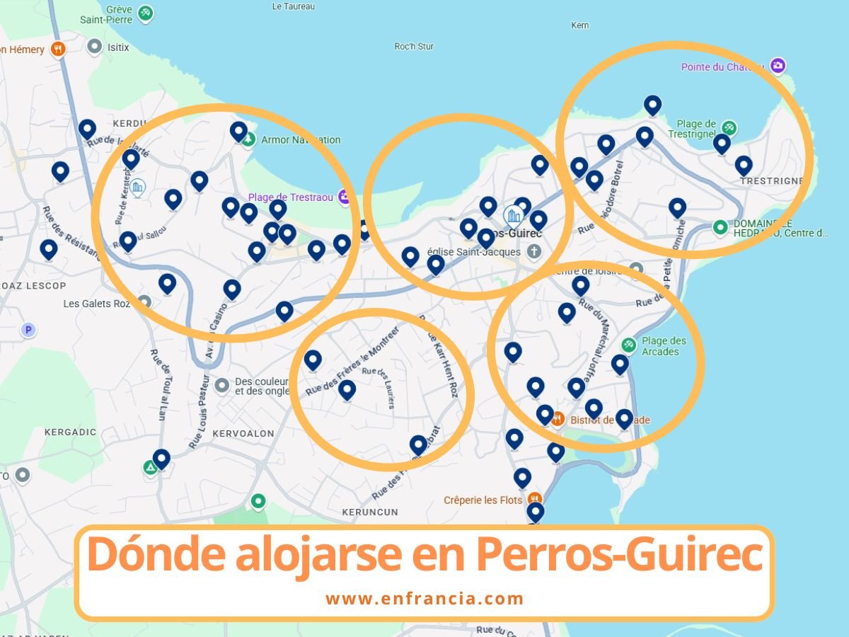 Dónde alojarse en Perros-Guirec: mejores zonas y hoteles