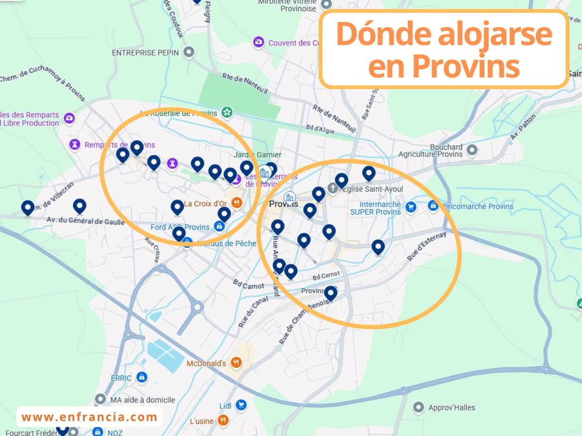 Dónde alojarse en Provins: mejores zonas y hoteles