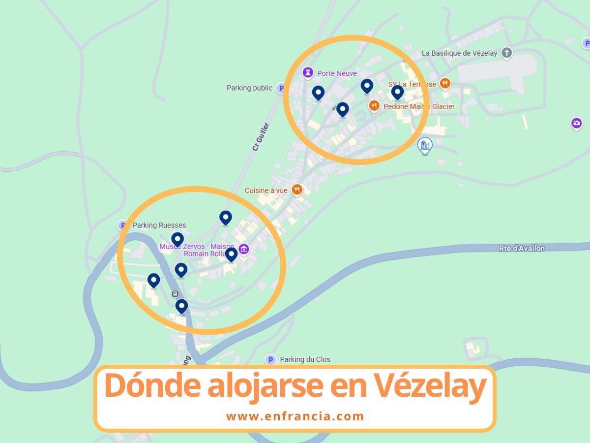 Dónde alojarse en Vézelay: mejores zonas y hoteles