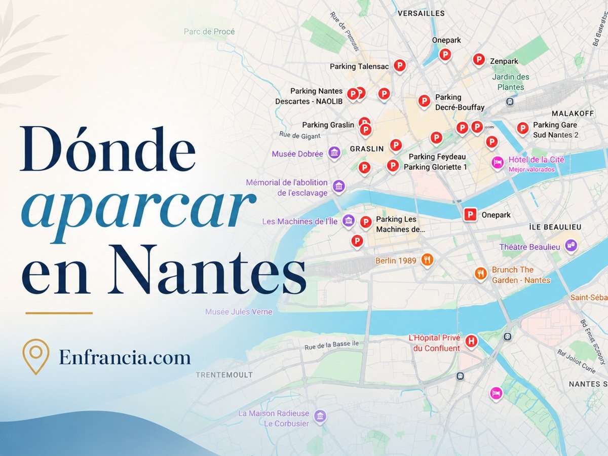 Dónde aparcar en Nantes: Gratis, de Pago, Tarifas